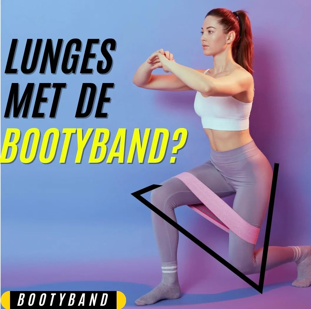 Lunges met de bootyband? Huh? Wanneer we ons concentreren op het trainen van onze bilspieren, wordt bootyband vaak