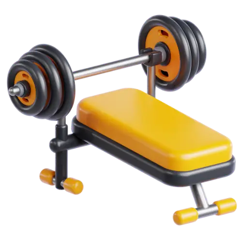 Halterbank voor oefeningen 