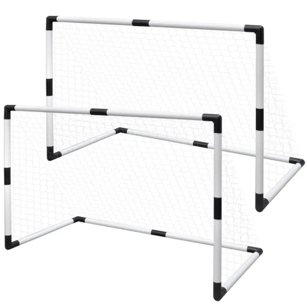 2-delige minidoeltjesset met net 91,5x48x61 cm - voetbaldoelen & -netten