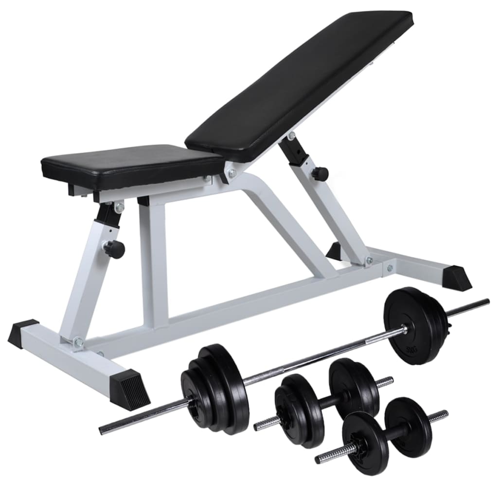 Trainingsbank met halterset 30,5 kg