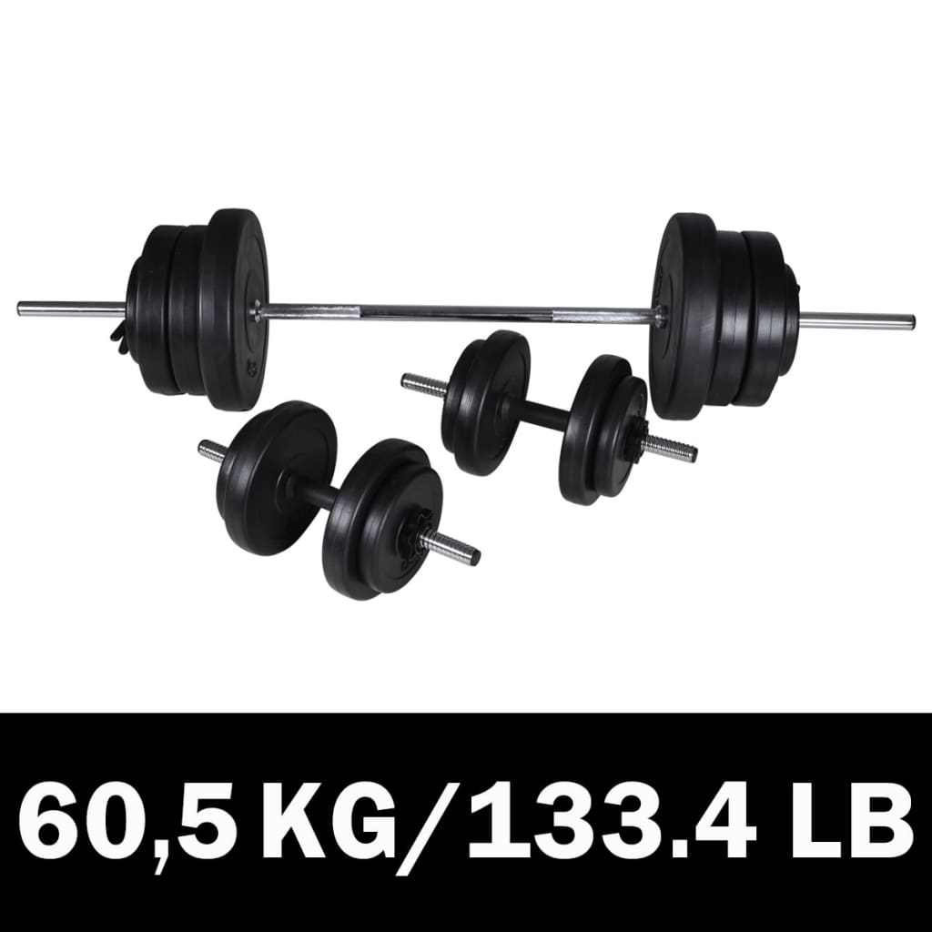 Barbell- en dumbbellset 60 kg