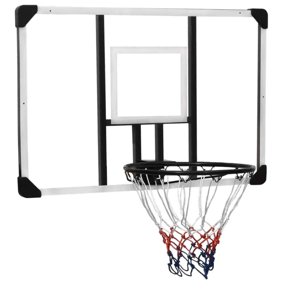 Basketbalbord 106x69x3 cm polycarbonaat transparant - basketbalborden