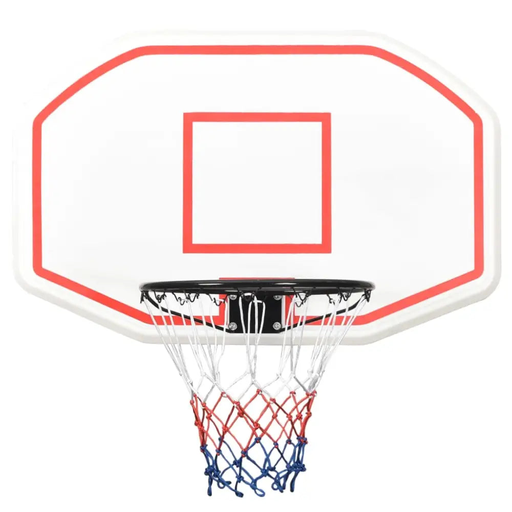 Basketbalbord 109x71x3 cm polyetheen wit - basketbalborden