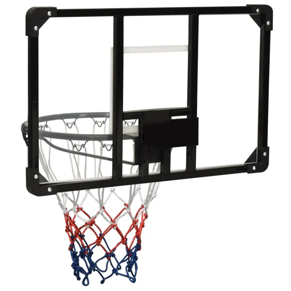 Basketbalbord 71x45x2,5 cm polycarbonaat transparant - basketbalborden