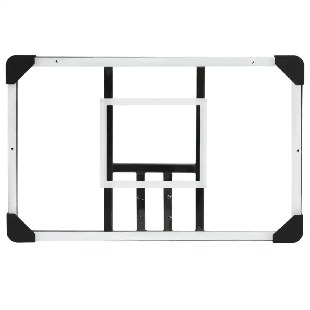 Basketbalbord 71x45x2,5 cm polycarbonaat transparant - basketbalborden