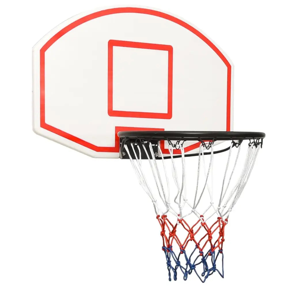 Basketbalbord 71x45x2 cm polyetheen wit - basketbalborden