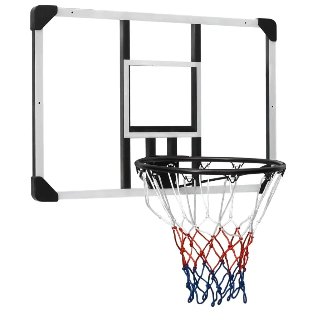 Basketbalbord 90x60x2,5 cm polycarbonaat transparant - basketbalborden