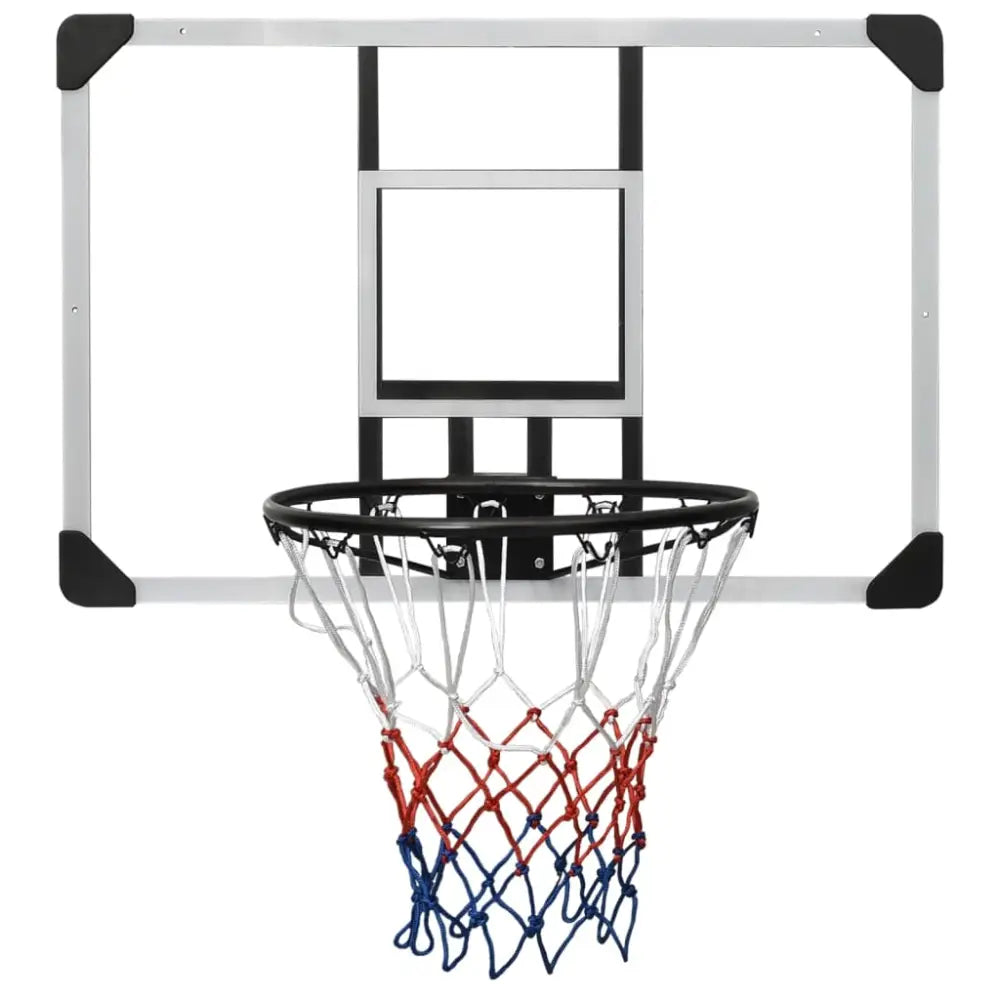 Basketbalbord 90x60x2,5 cm polycarbonaat transparant - basketbalborden