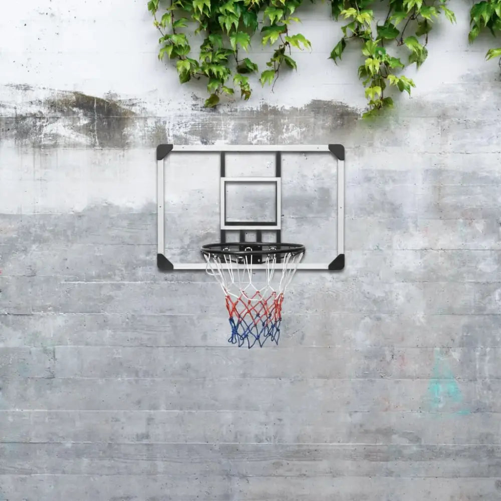 Basketbalbord 90x60x2,5 cm polycarbonaat transparant - basketbalborden