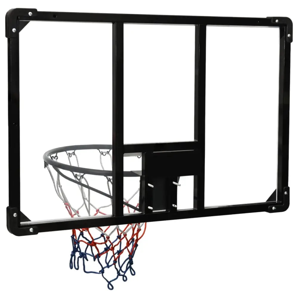 Basketbalbord 90x60x2,5 cm polycarbonaat transparant - basketbalborden