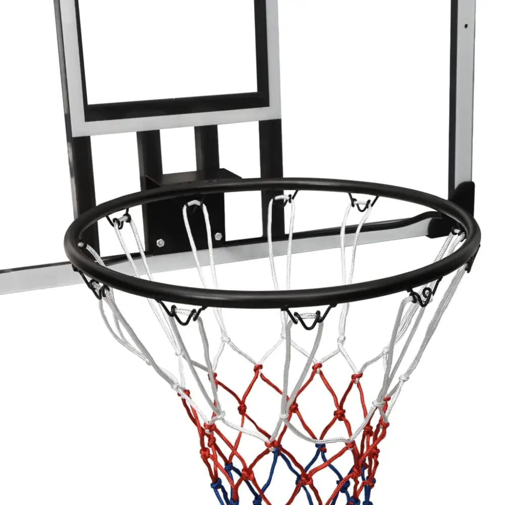 Basketbalbord 90x60x2,5 cm polycarbonaat transparant - basketbalborden