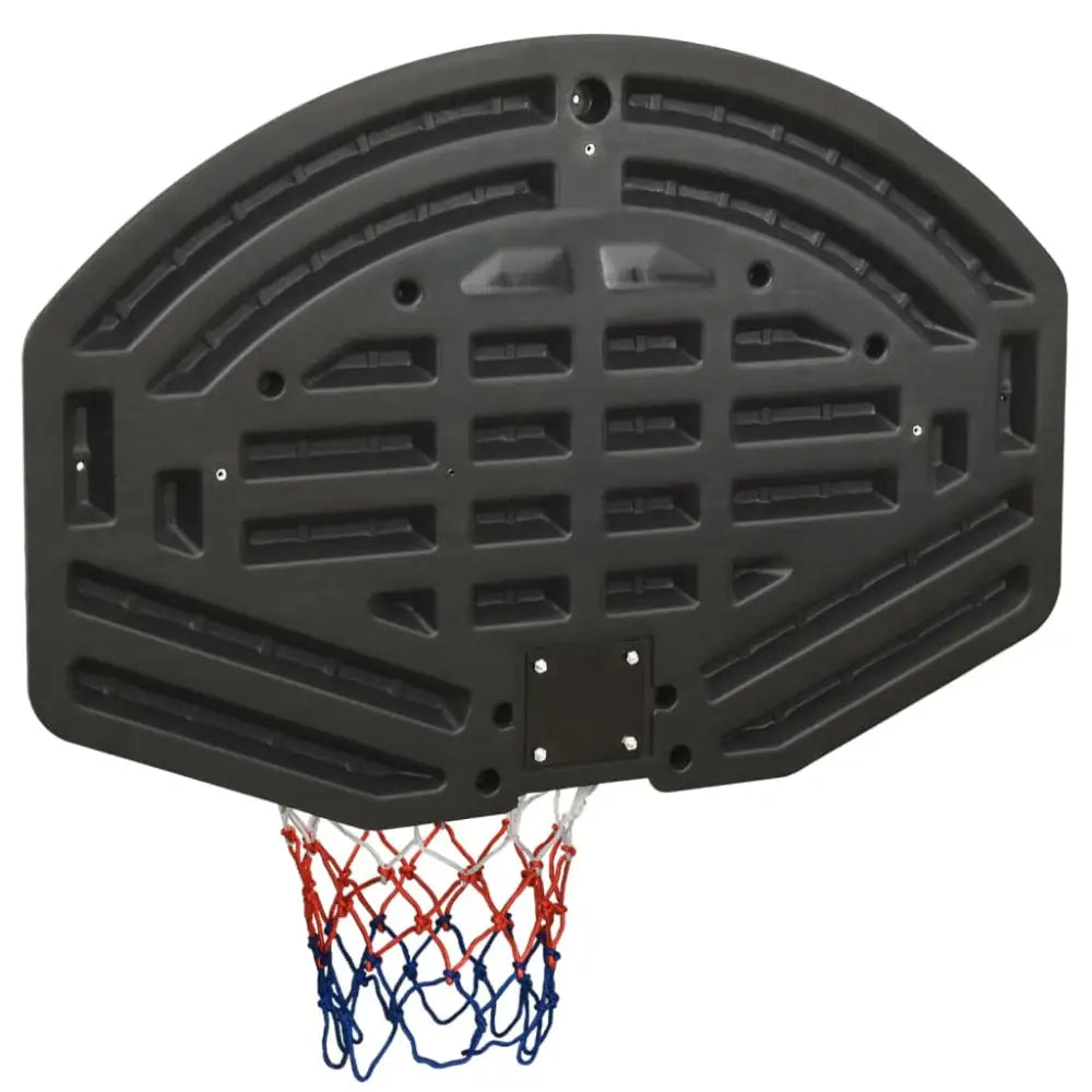 Basketbalbord 90x60x2 cm polyetheen zwart - basketbalborden