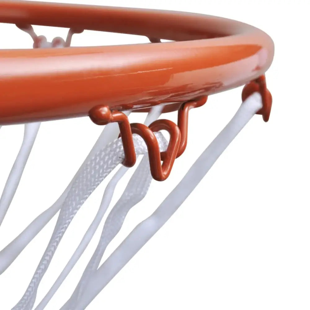 Basketbalringset met net 45 cm oranje - basketbalringen