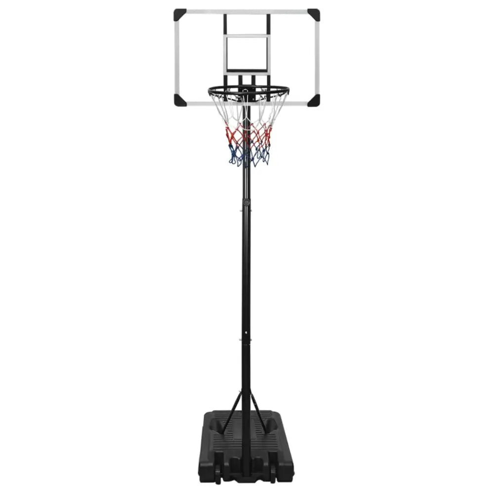 Basketbalstandaard 235-305 cm polycarbonaat transparant - basketbalstaanders