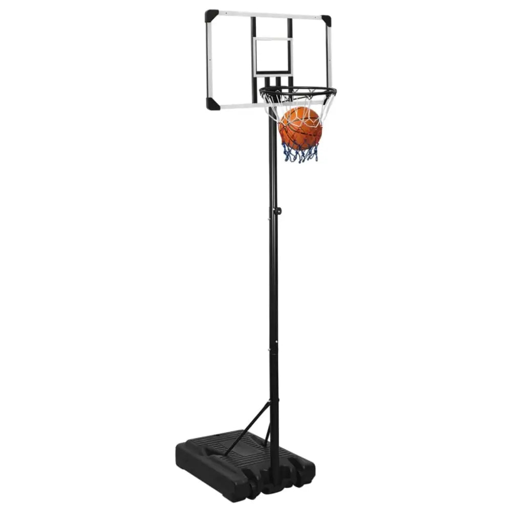 Basketbalstandaard 235-305 cm polycarbonaat transparant - basketbalstaanders