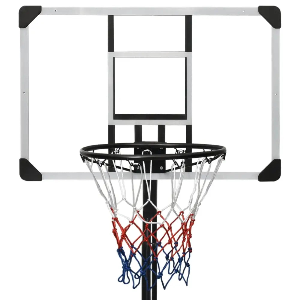 Basketbalstandaard 235-305 cm polycarbonaat transparant - basketbalstaanders