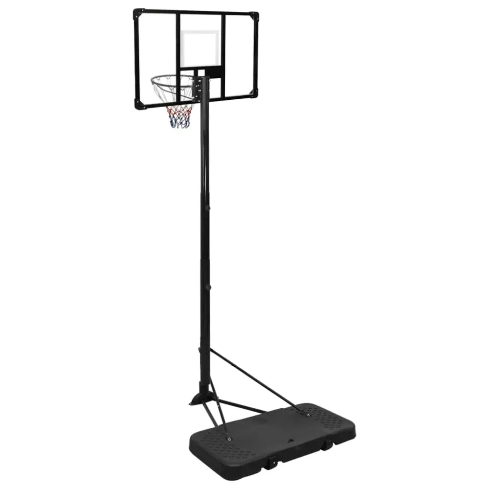 Basketbalstandaard 256-361 cm polycarbonaat transparant - basketbalstaanders