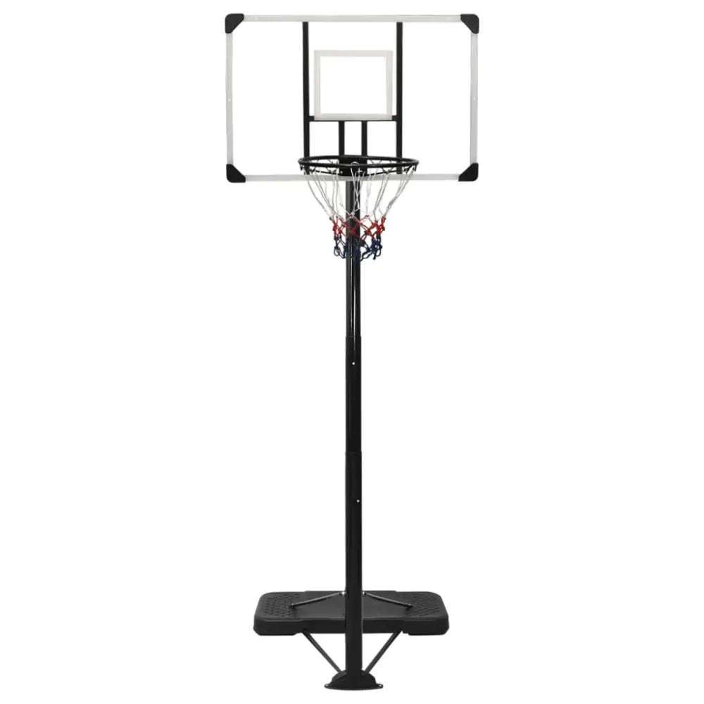 Basketbalstandaard 256-361 cm polycarbonaat transparant - basketbalstaanders