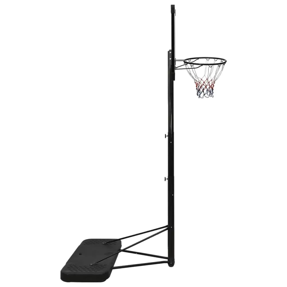 Basketbalstandaard 256-361 cm polycarbonaat transparant - basketbalstaanders