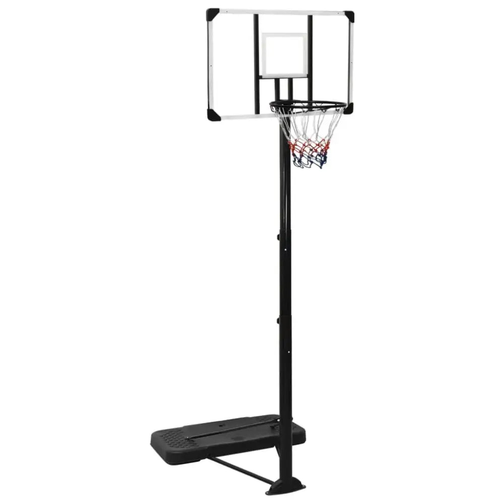 Basketbalstandaard 256-361 cm polycarbonaat transparant - basketbalstaanders