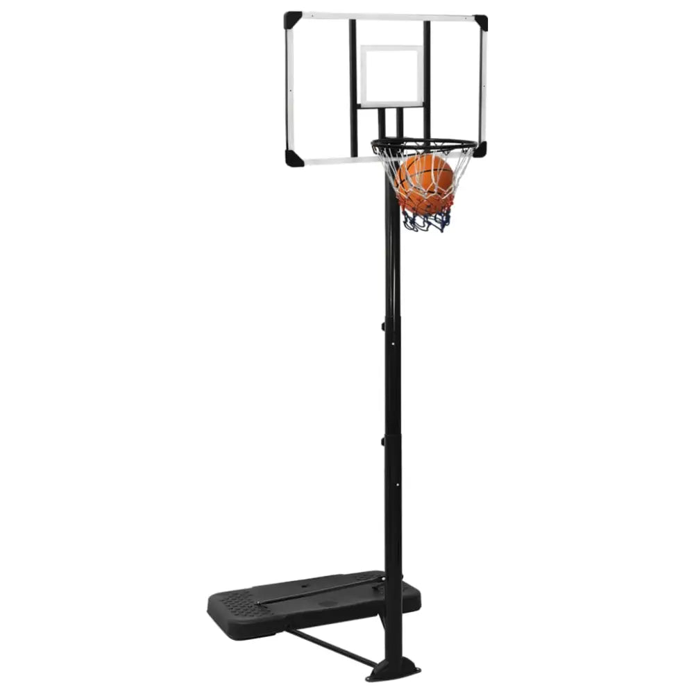 Basketbalstandaard 256-361 cm polycarbonaat transparant - basketbalstaanders