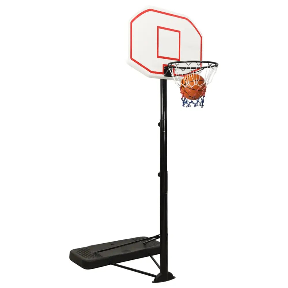 Basketbalstandaard 258-363 cm polyetheen wit - basketbalstaanders