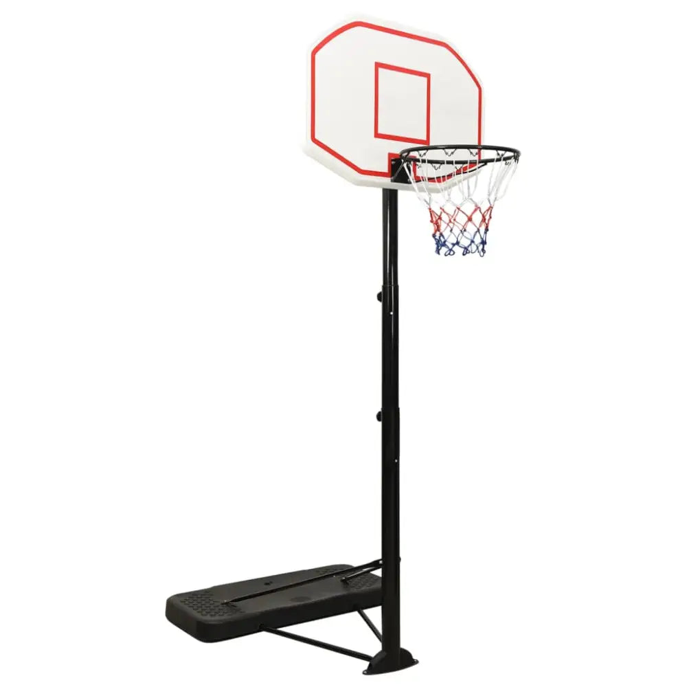 Basketbalstandaard 258-363 cm polyetheen wit - basketbalstaanders