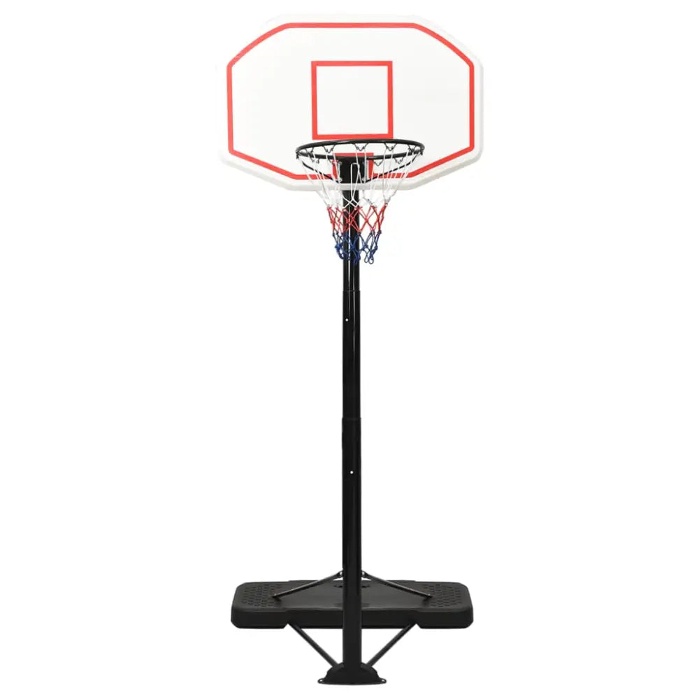 Basketbalstandaard 258-363 cm polyetheen wit - basketbalstaanders