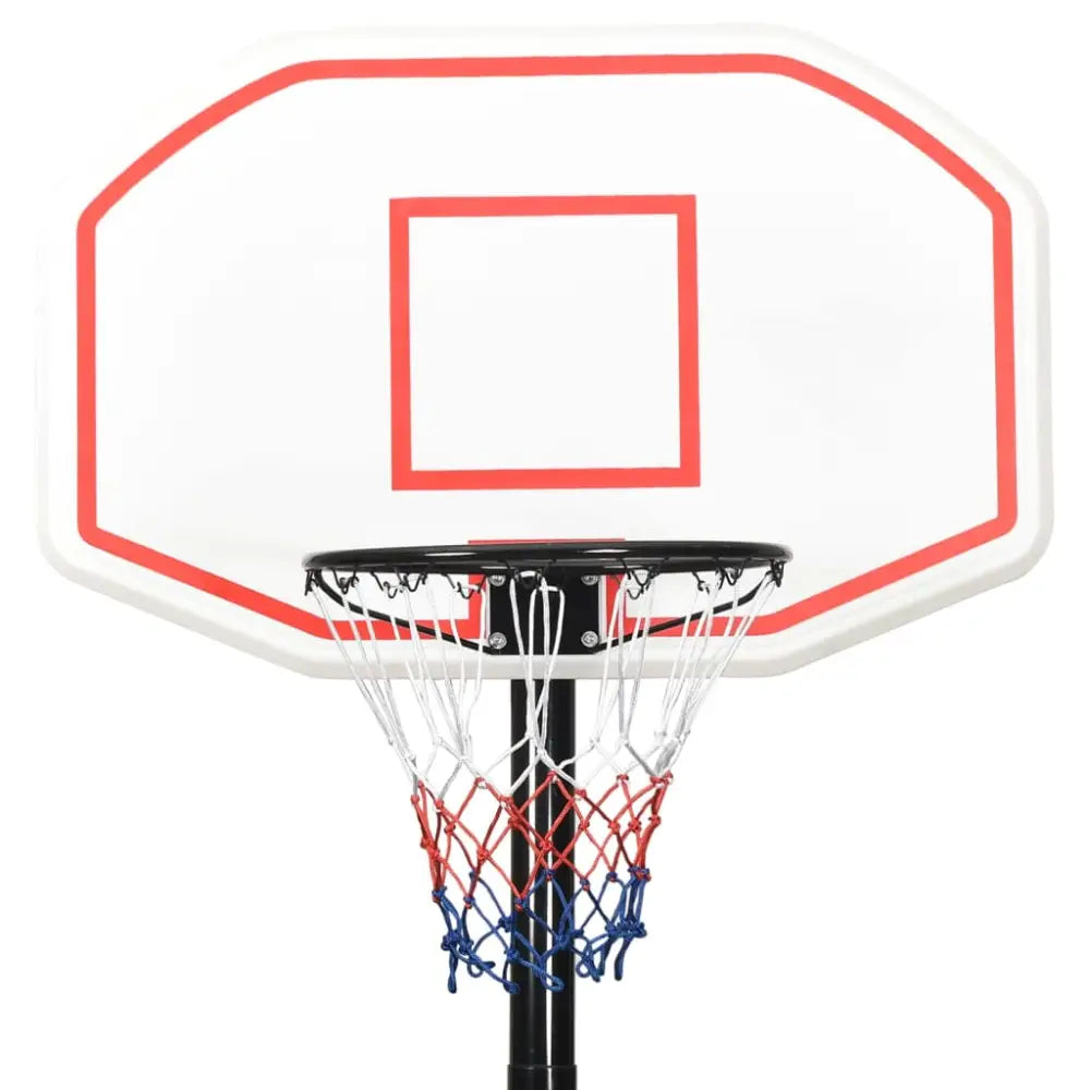 Basketbalstandaard 258-363 cm polyetheen wit - basketbalstaanders