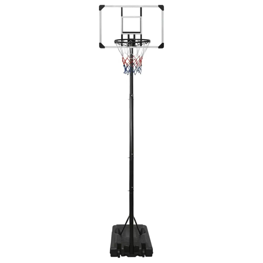 Basketbalstandaard 280-350 cm polycarbonaat transparant - basketbalstaanders