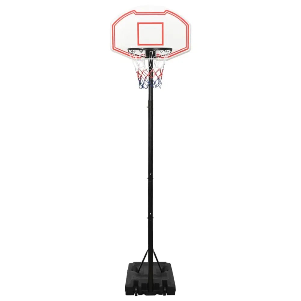 Basketbalstandaard 282-352 cm polyethyleen wit - basketbalstaanders