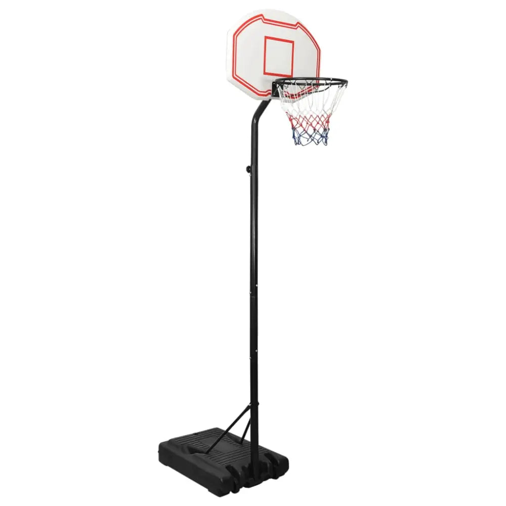 Basketbalstandaard 282-352 cm polyethyleen wit - basketbalstaanders