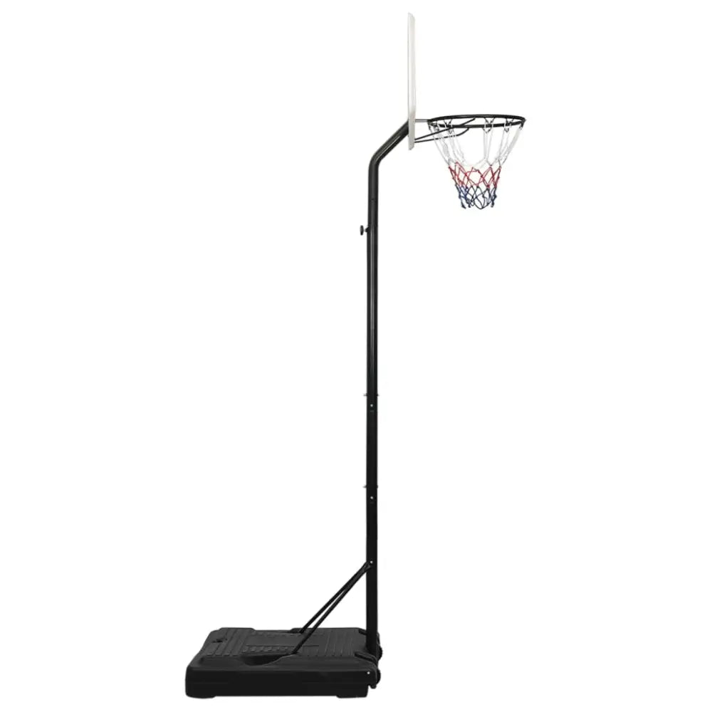 Basketbalstandaard 282-352 cm polyethyleen wit - basketbalstaanders