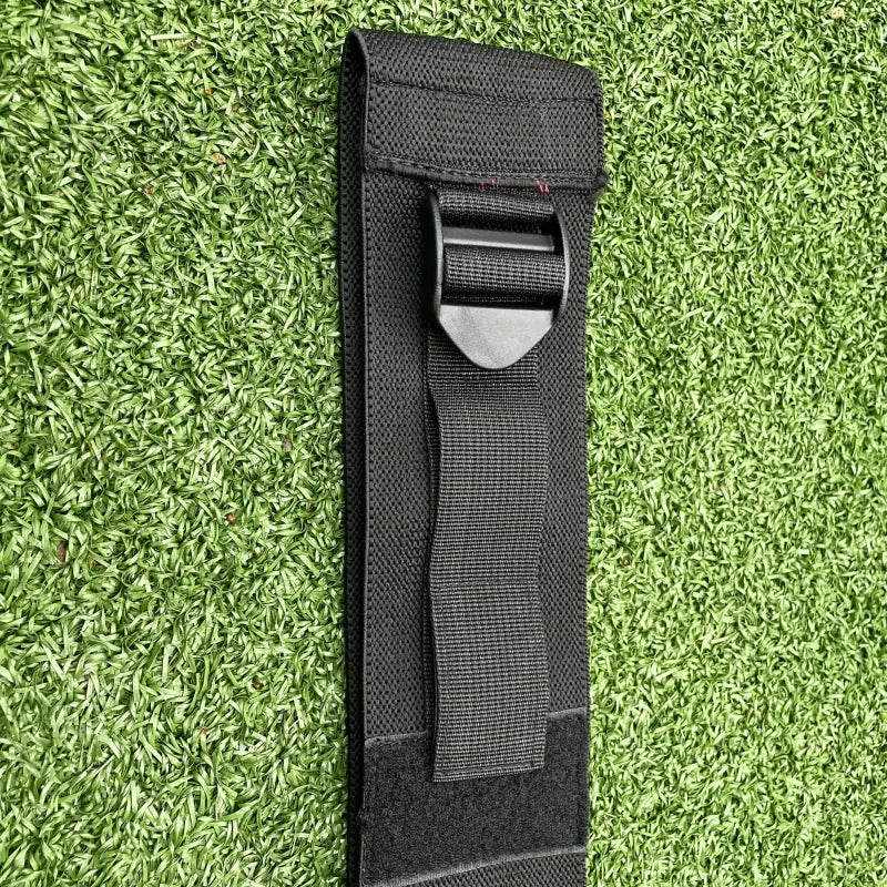 Zwarte nylon sheath met buckle voor verstelbare booty band workout weerstandband