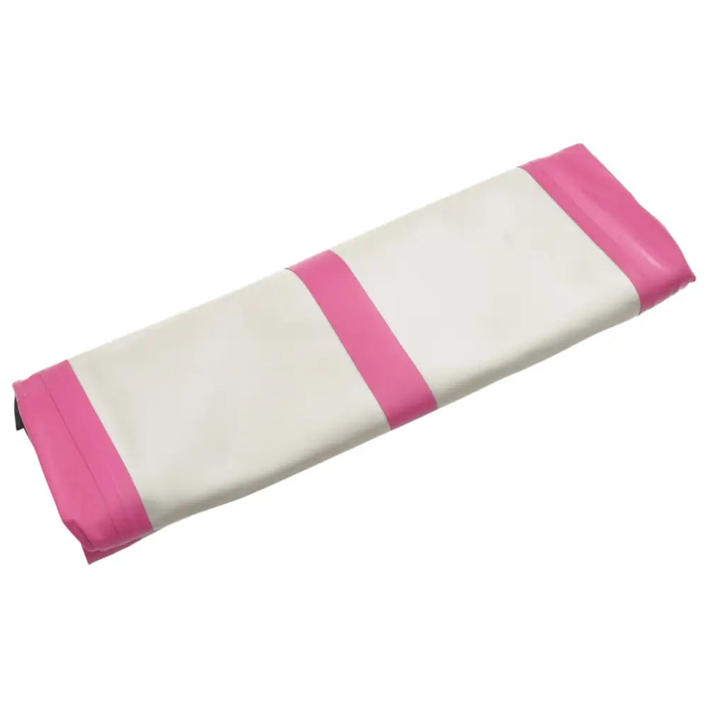 Gymnastiekmat met pomp opblaasbaar 300x100x20 cm pvc roze - yoga- en pilatesmatten