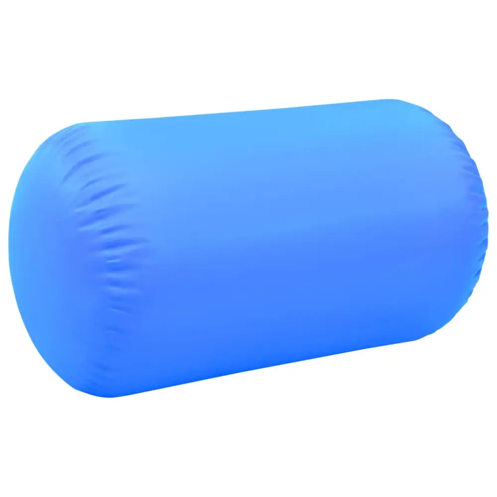 Gymnastiekrol met pomp opblaasbaar 100x60 cm pvc blauw - yoga en pilates