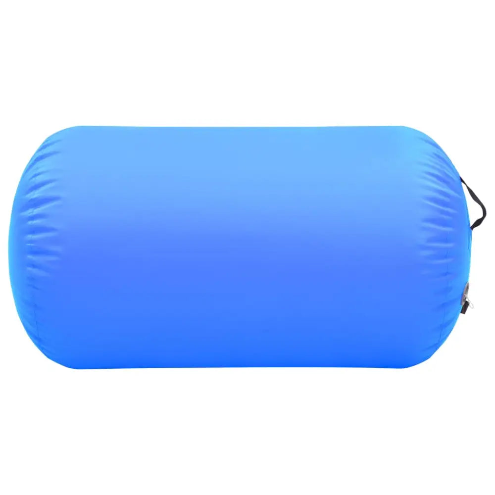 Gymnastiekrol met pomp opblaasbaar 100x60 cm pvc blauw - yoga en pilates