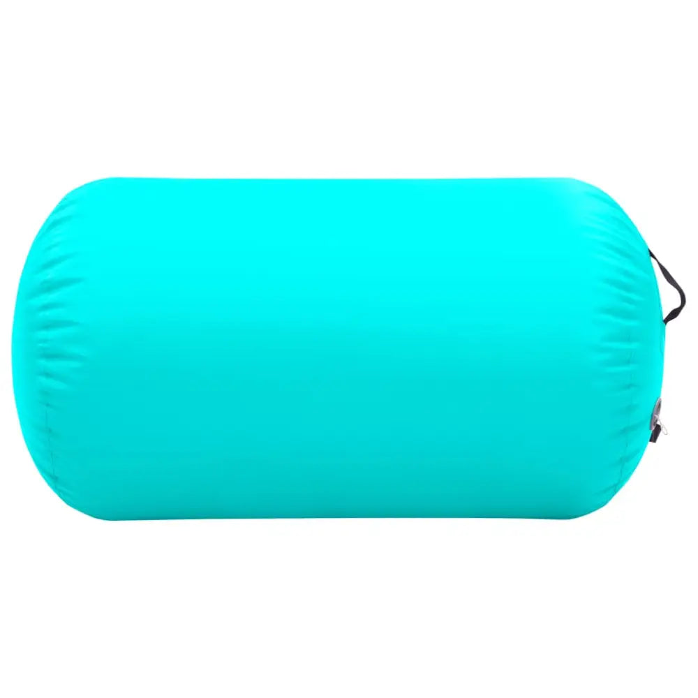 Gymnastiekrol met pomp opblaasbaar 100x60 cm pvc groen - yoga en pilates