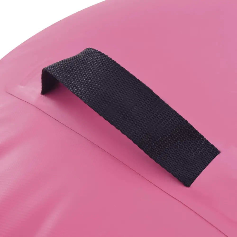 Gymnastiekrol met pomp opblaasbaar 100x60 cm pvc roze - yoga en pilates