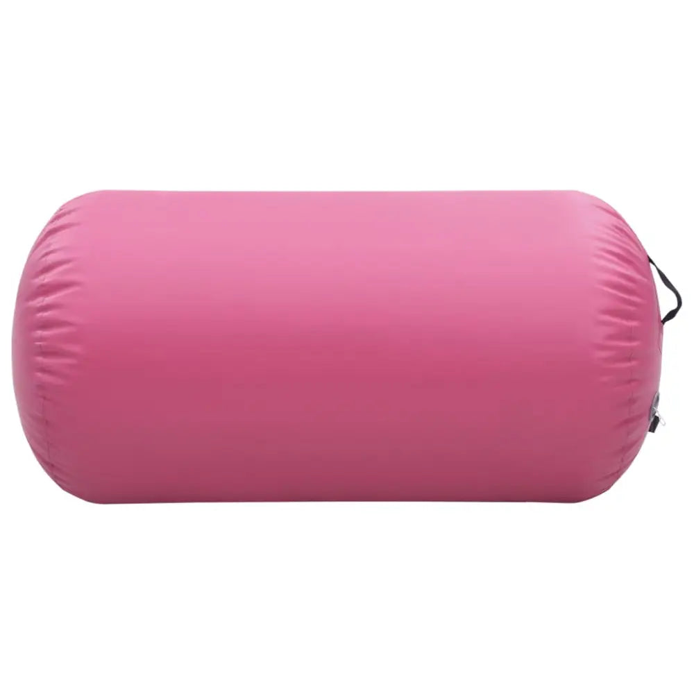 Gymnastiekrol met pomp opblaasbaar 120x75 cm pvc roze - yoga en pilates