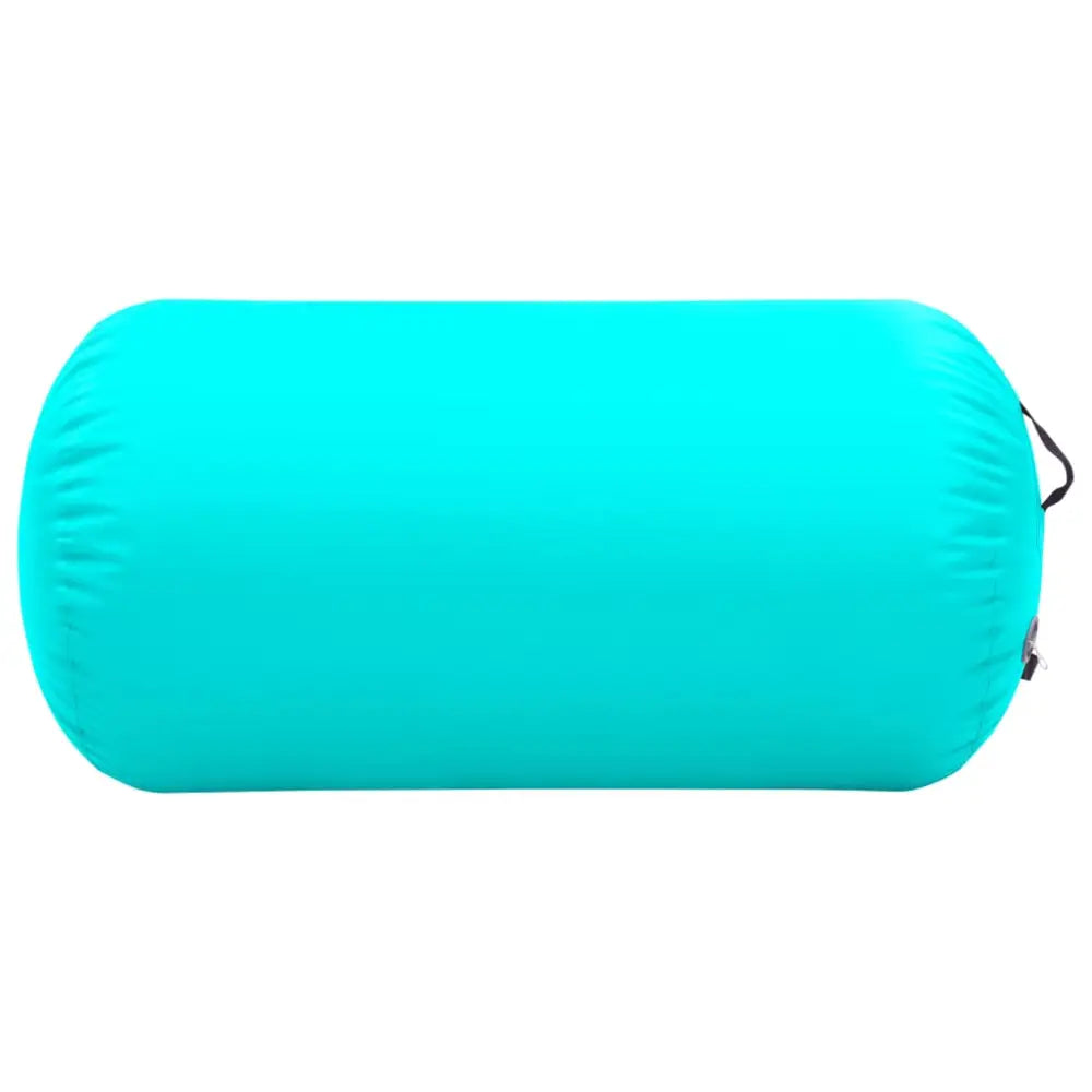 Gymnastiekrol met pomp opblaasbaar 120x90 cm pvc groen - yoga en pilates