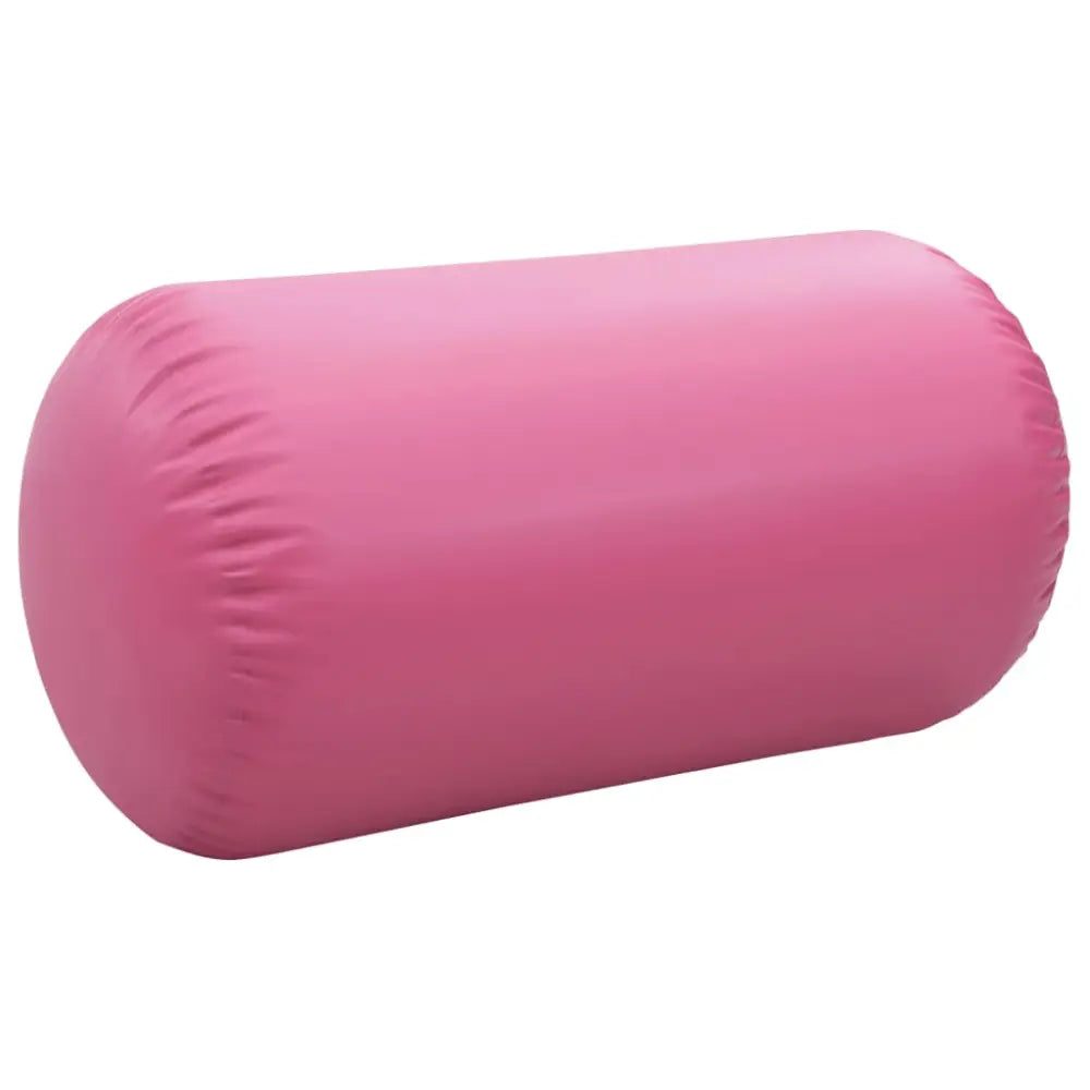 Gymnastiekrol met pomp opblaasbaar 120x90 cm pvc roze - yoga en pilates