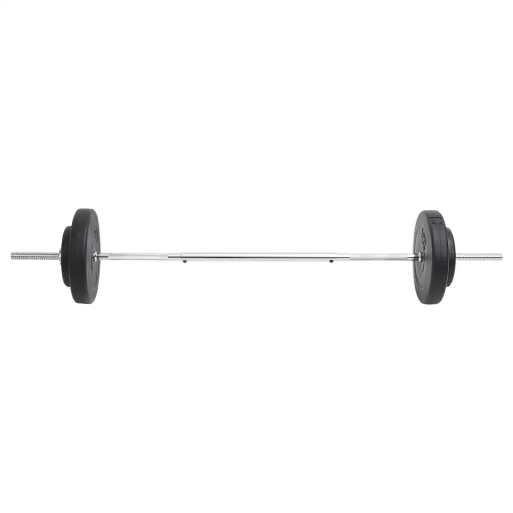 Barbell met halterschijven aan elk uiteinde.