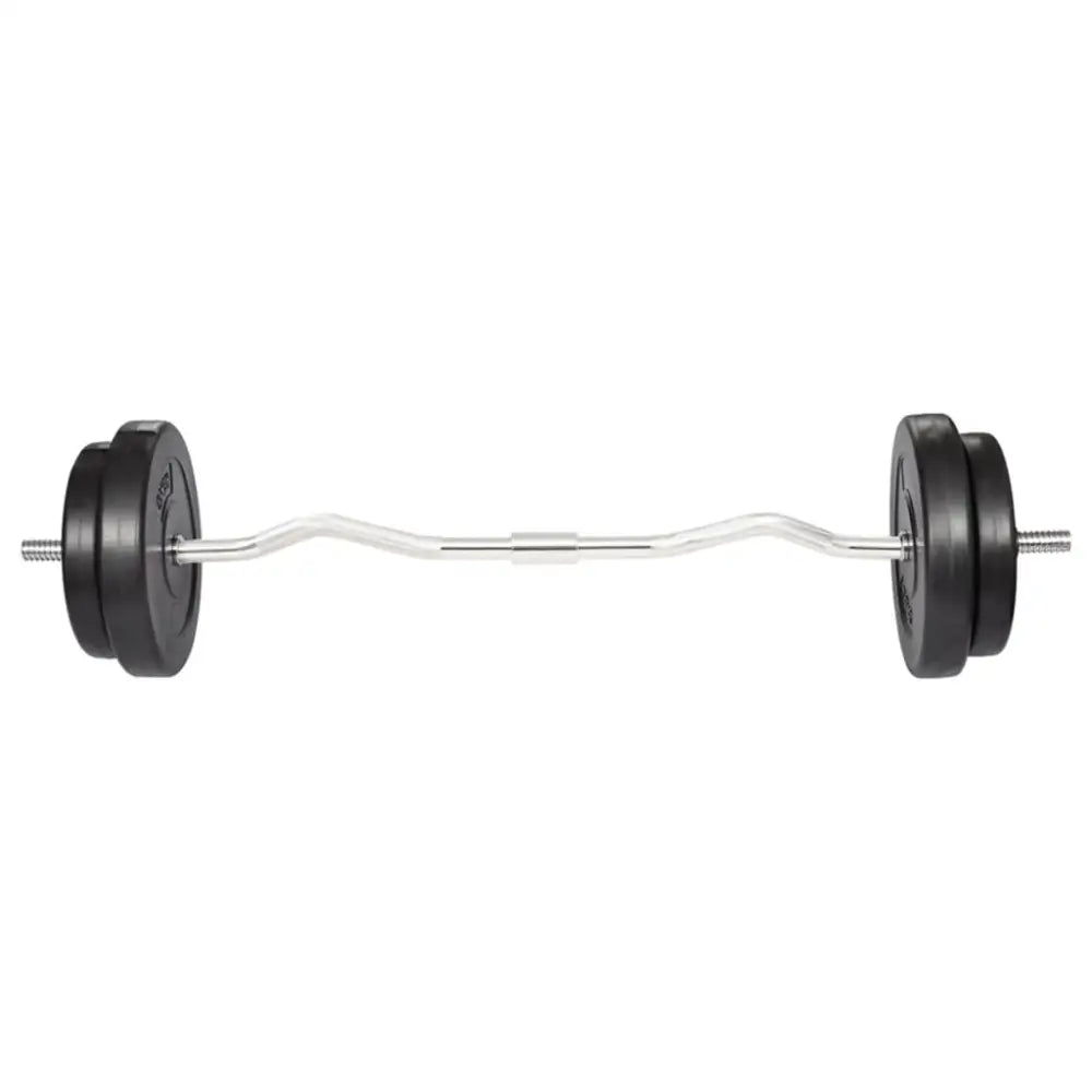 Barbell met halterschijven aan elk uiteinde.