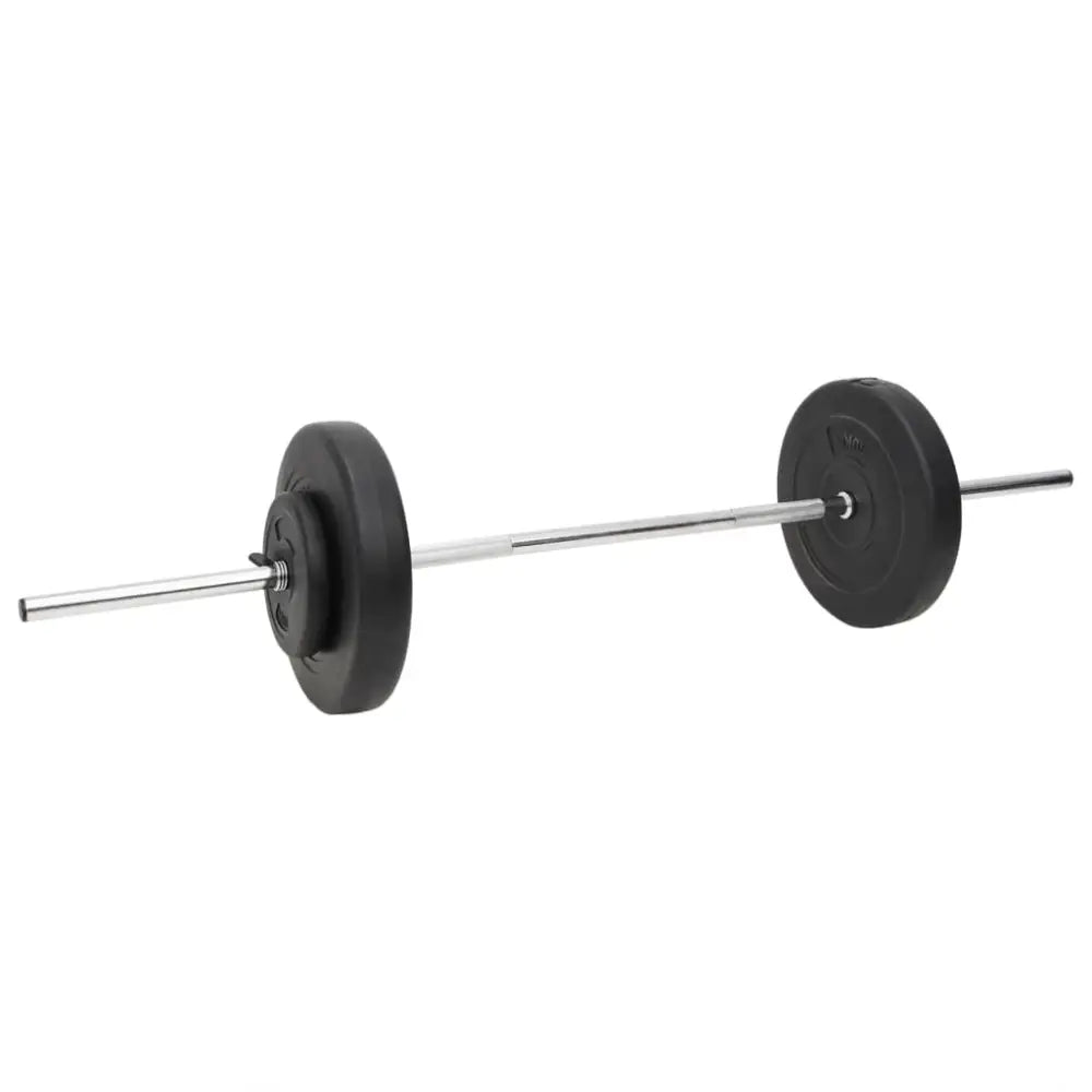 Barbell met halterschijven aan elk uiteinde.