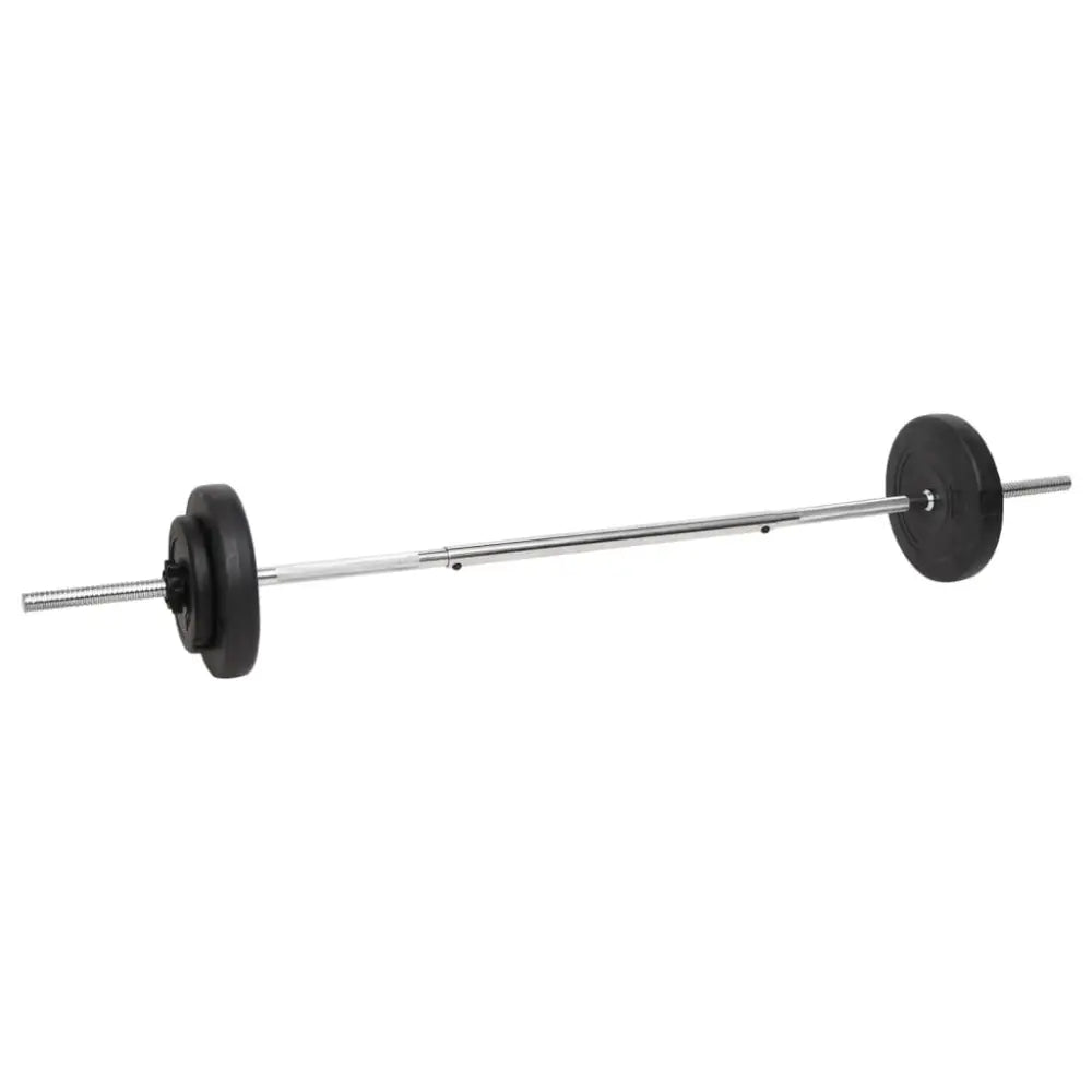 Barbell met halterschijven aan elk uiteinde.