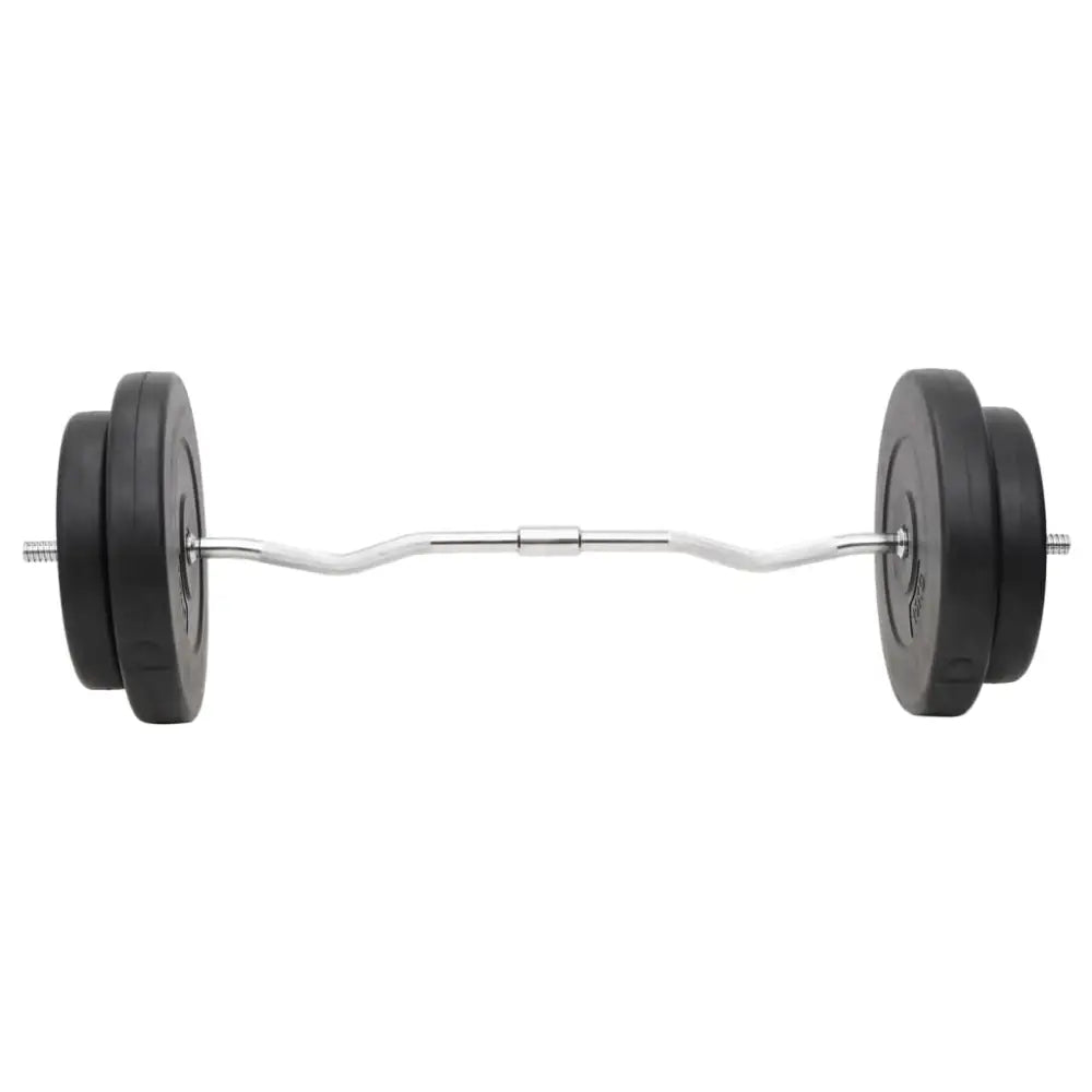 Barbell met halterschijven aan elk uiteinde.