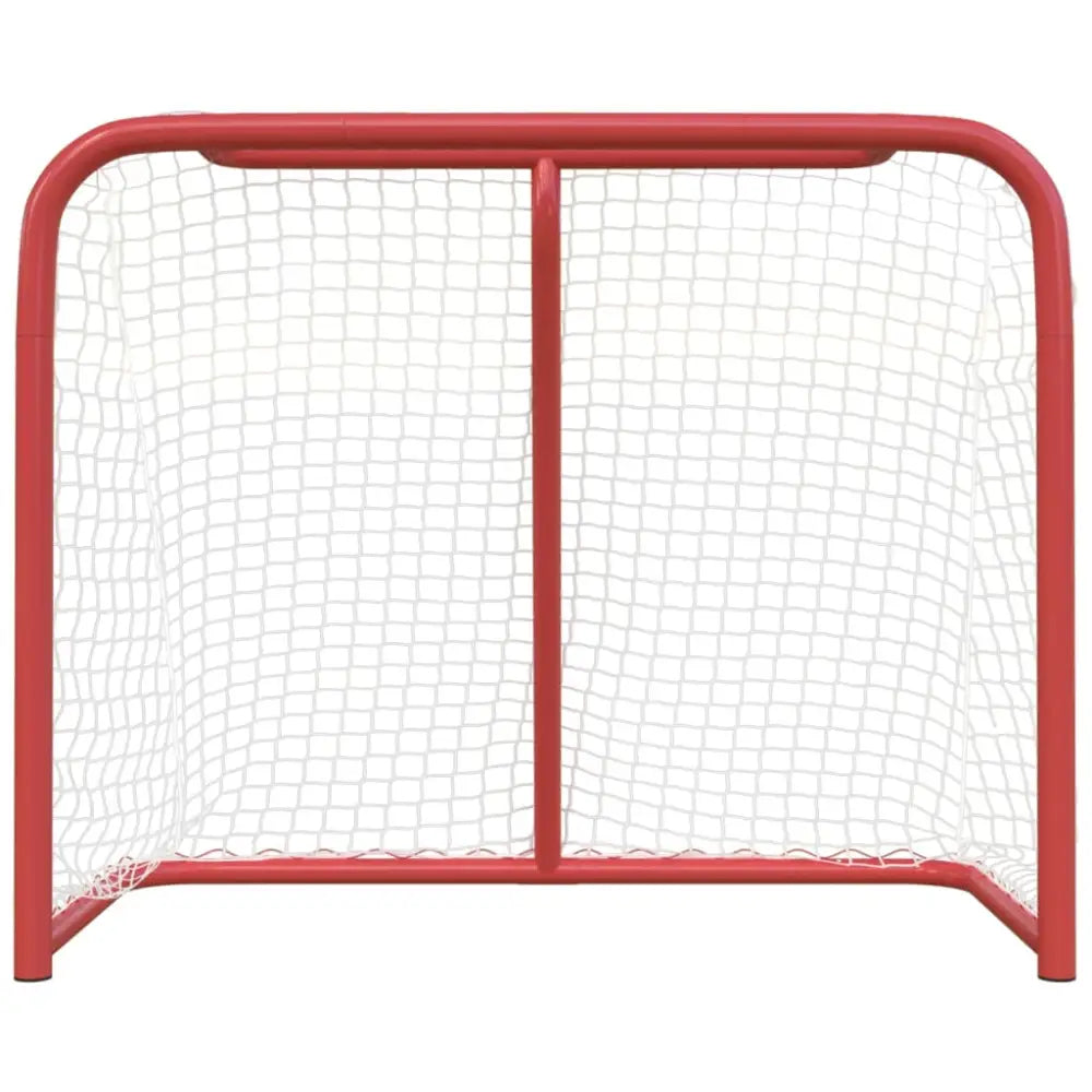 Hockeydoel 183x71x122 cm polyester rood en wit - veldhockeydoelen