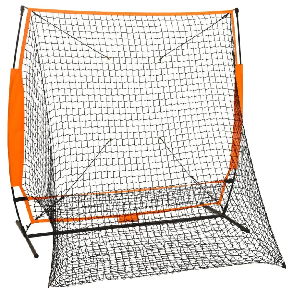 Honkbaltrainingsnet 174x76x158,5 cm zwart - honkbal en softbal