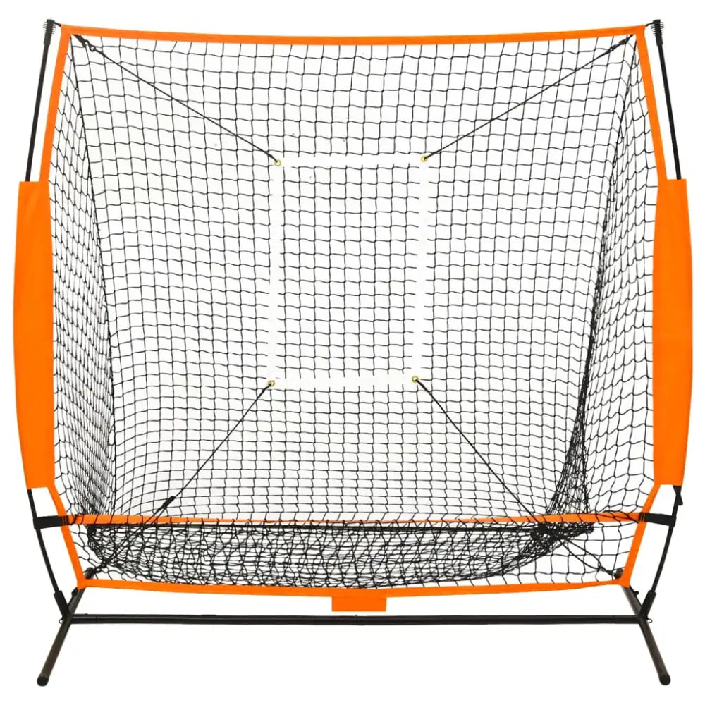 Honkbaltrainingsnet 174x76x158,5 cm zwart - honkbal en softbal